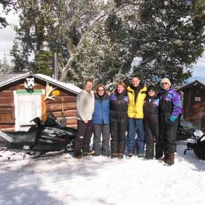 20050220 - 13 Overnight Snomobiling near Big Sky Montana