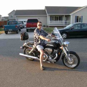 20070728 - 06 Bozeman & Helena MT Trip - Love riding my brothers 1800VTX