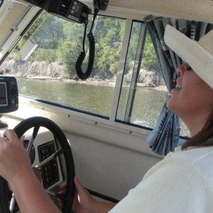 Ruth decides she wants to take the wheel, first time and she's a natural !