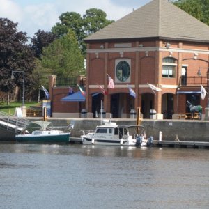 Waterford town dock, the eastern start of the Erie Canal