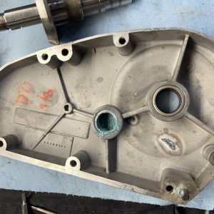New bearings/seals installed in cover
