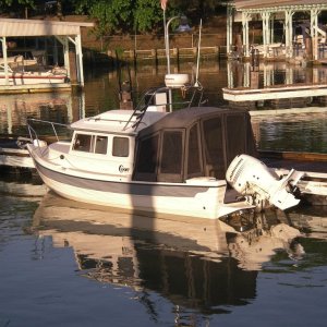SaeSpray at the Rio Vista dock.