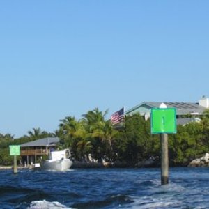 Coming out of the Pilot House Canal to Hawk channel