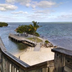 Checking the view from Rum Runners over looking Hawk Channel