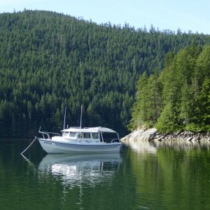 Anchored in Waiatt Bay wednesday morning