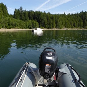 Rowing around the bay