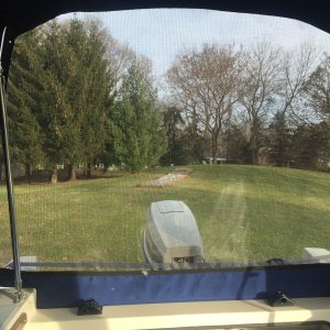 Rear window panel  can be removed and replaced with full screen