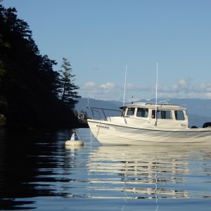 Boat at sunset