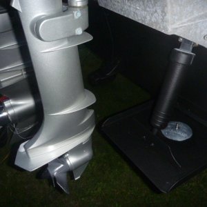 Trim tabs were treated with epoxy prior to painting