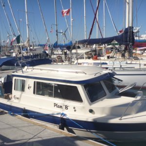 Tied up with the big boats