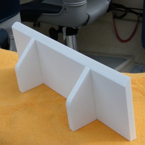 Starboard shelf for electronics