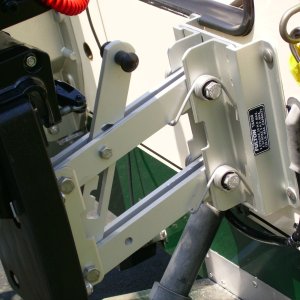 The Fulton mount will lower the kicker 14 1/2 inches, placing the prop at the proper height.
