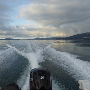 Entering Guemes Channel