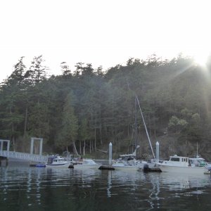 Heading back to shore late Sunday evening