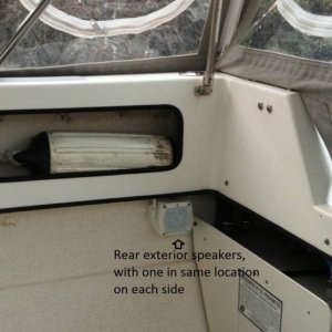 Exterior speaker locations