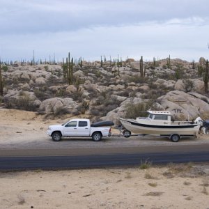 The Baja Highway in November, 2007. The road to Magdalena Bay and beyond.  ! Abre sus ojos !