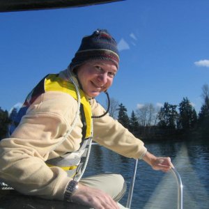 (Rabbits Hutch) 16 Cruiser enjoying American Lake, Fort Lewis, WA.  I really loved that lake.