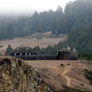 Fort Ross earlier in the morning