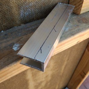 Making some gutter brackets from 1.5x1 aluminum stock