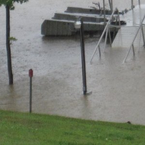 lake level at it's highest so far.