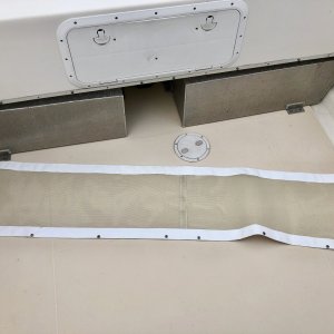 Back side of cover to cover fuel tanks