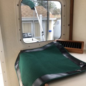 Sunbrella aft window cover