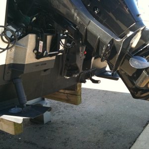 Bottom Paint-High up the transom.