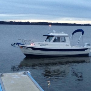 Start of evening cruise on the Harris chain of lakes in Central Fl