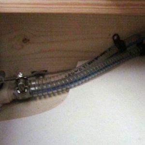 10 re-routed water lines to pump for clearer storage areas