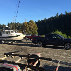 First launch at Pedder Bay after taking possession.