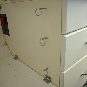(AnchortownJim) Simple method to keep drawers from sliding open in rough seas, stainless steel pins
