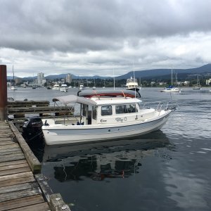 Motored over to the dock on Monday morning. Decided I liked it better on the buoy. And didn't stay here long.