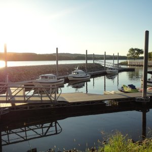 The marina at Guttenberg