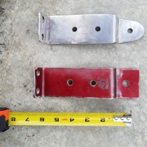 Master 2003 Honda BF503 steering bracket mock-up. Second bracket not needed for slave (PORT) engine.