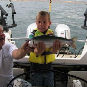 Fishing for lunkers at Flaming Gorge