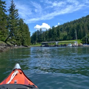 Arriving at my destination, Blakely Island, 5 miles and a couple hours later.