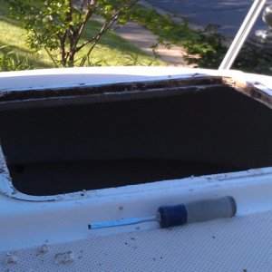 Balsa core is soaked.
