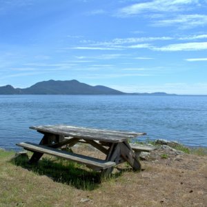Great campsites on Doe Island