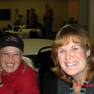 Nancy H 
  (now a Trawler Brat) &
Linda (C-Brat Travel agent)