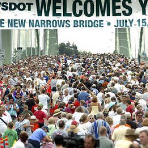 50,000 people were on the bridge during the opening party!!!!