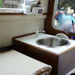 installed a sink in the pearl