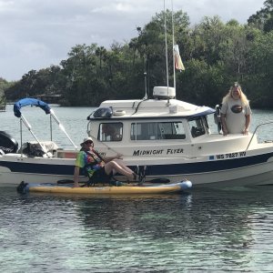 Midnight Flyer anchored in Silver Glen Springs