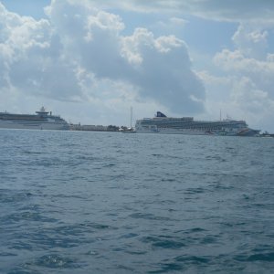 Not the old Key West.  You can't see the town for the cruise ships.
