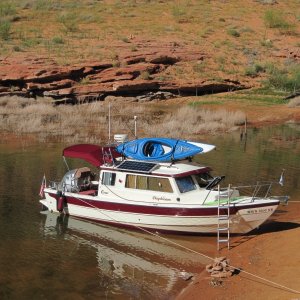 Daydream on Beach at Slick Rock Canyon 9-26-14