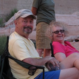 Steve and Diana at Iceberg Canyon 9-15-14