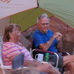 Patty and Dr. Bob at Iceberg Canyon 9-15-14