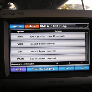 Diagnostic screen