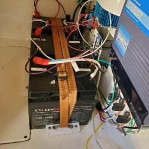 These 12 volt 65 ah batteries provide power to my Rhodan 96\" bow mounted GPS controlled trolling motor. The power is controlled by a Yandiina 36 Trollbridge.