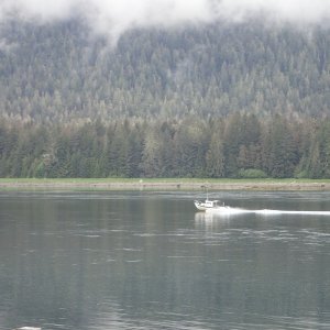 Media 'Petersburg C-Dory, heading down the Wrangell Narrows.  Petersburg May, 2021 P5230066' in album 'Petersburg 2016 - Sunrise.  P8080035'