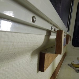 Offset to accommodate the window frame